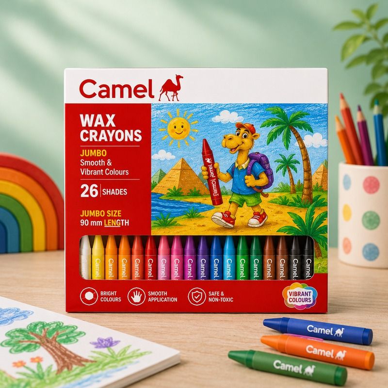 Camel Wax Crayons 26 Shades