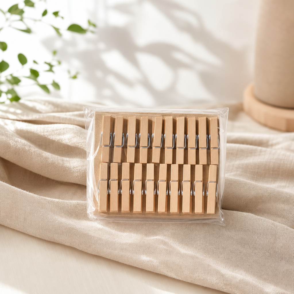 Wooden pegs