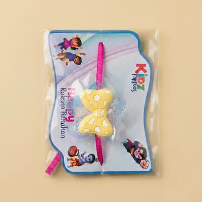 Kidz Fantoos Yellow Butterfly Kids Rakhi