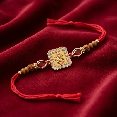 Advaith Ganesha Rudraksha Rakhi