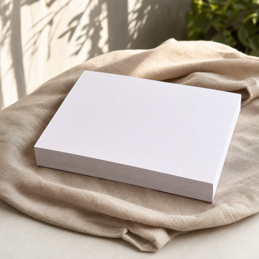 White A4 cards