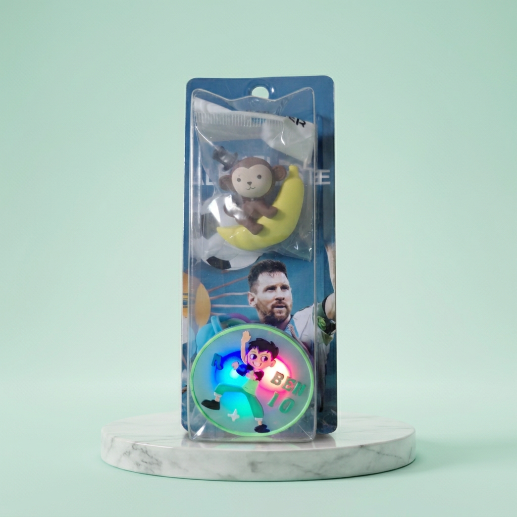 Ben 10 LED Light Kids Rakhi Toy Combo